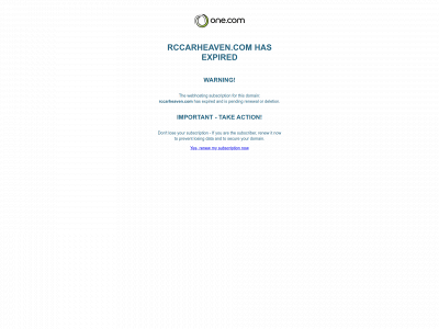 rccarheaven.com snapshot