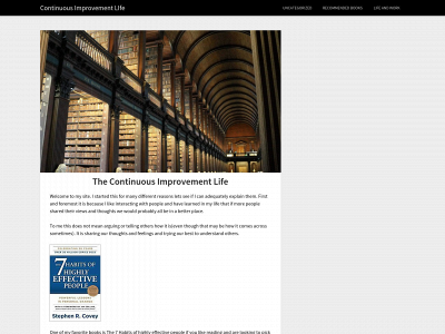 continuouslyimprovinglife.com snapshot