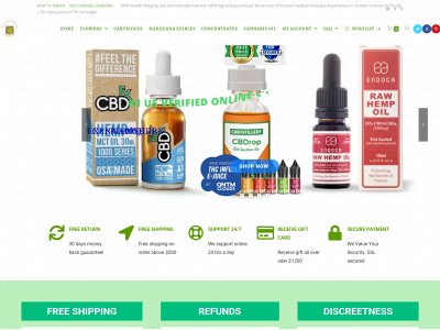 legalonlinecannabisdispensary.com snapshot
