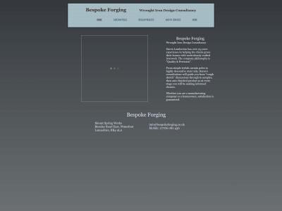 bespokeforging.co.uk snapshot