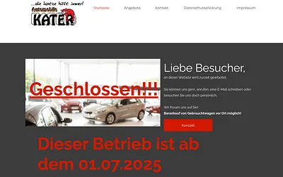 automobile-kater.de snapshot
