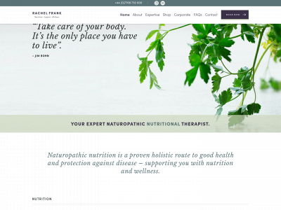 rachelfranknutrition.com snapshot