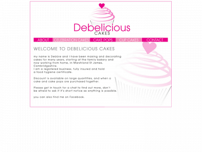 debeliciouscakes.co.uk snapshot
