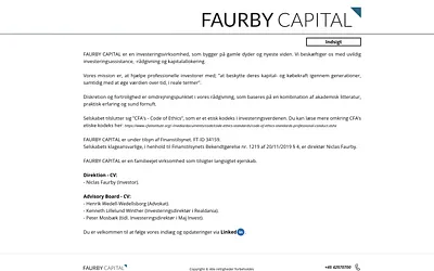 faurbycapital.dk snapshot