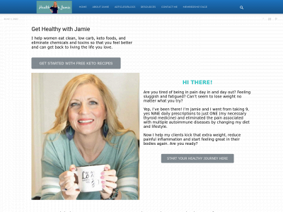 healthywithjamie.com snapshot