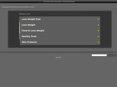 thegethealthymovement.com snapshot