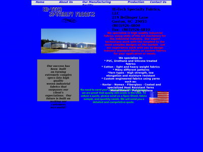 hitechspecialtyfabrics.com snapshot