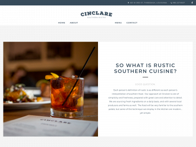 cinclarefoodanddrink.com snapshot