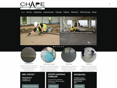 chapeart.be snapshot