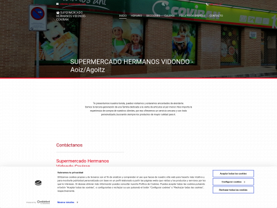 www.supermercadohermanosvidondo.es snapshot