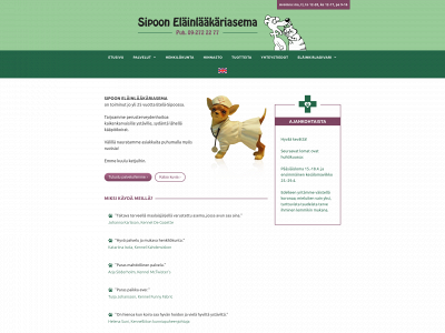 sipooneläinlääkäri.fi snapshot