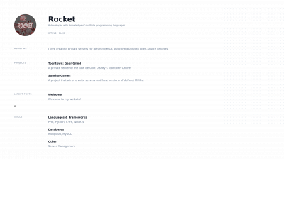 rocketprogrammer.me snapshot