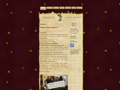 nefertite.lt snapshot