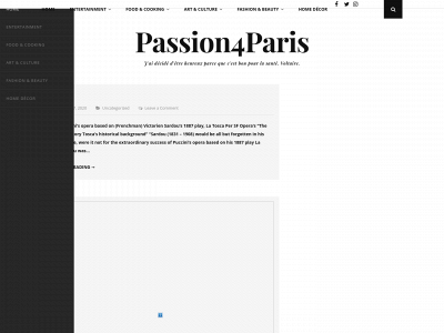 passion4paris.com snapshot