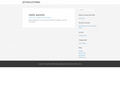 jstusclothing.nl snapshot
