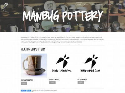 www.manbugpottery.com snapshot
