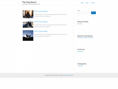 thedogbaron.com snapshot