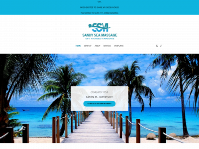 sandyseamassage.com snapshot