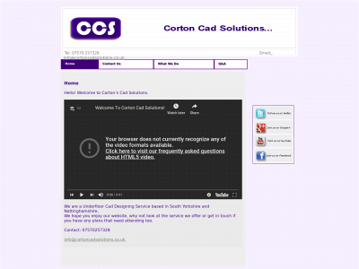 cortoncadsolutions.co.uk snapshot