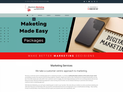 macinnismarketing.com.au snapshot