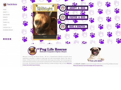 www.azpugliferescue.org snapshot