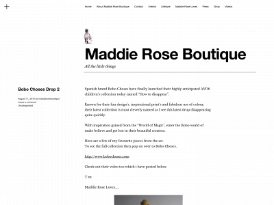 maddieroseboutique.me snapshot
