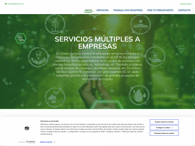 www.greenservicescontrol.es snapshot