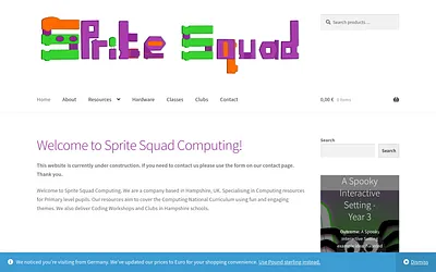 spritesquad.co.uk snapshot