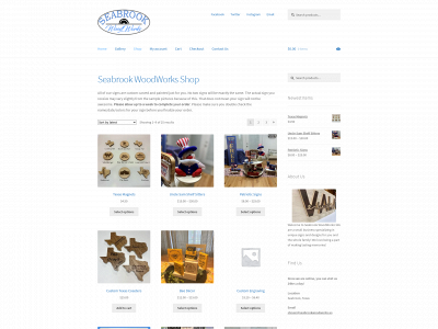 seabrookwoodworks.us snapshot