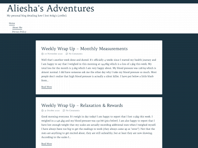 aliesha.blog snapshot