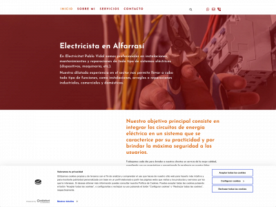www.pablovidalelectricidad.es snapshot