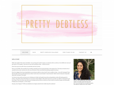 prettydebtless.com snapshot