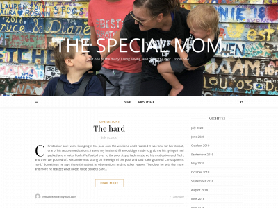 thespecialmom.com snapshot