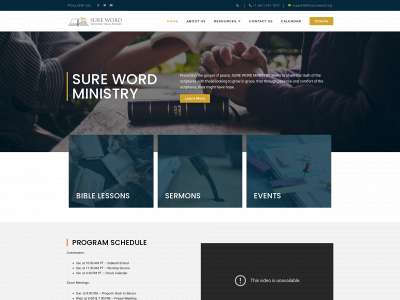 thesureword.org snapshot