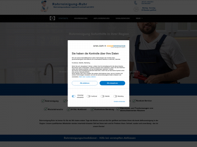 rohrreinigungruhr.de snapshot