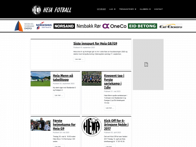 heiafotball.no snapshot