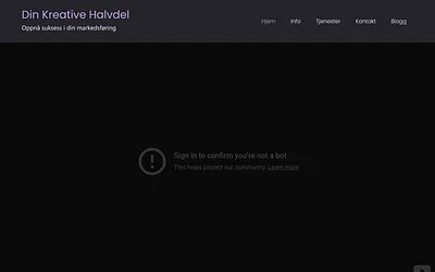dinkreativehalvdel.no snapshot