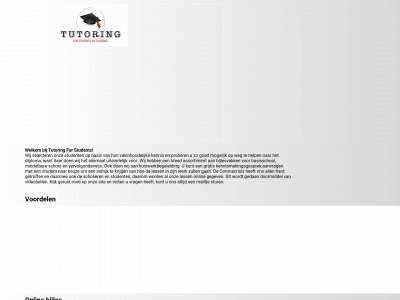 tutoringforstudents.nl snapshot