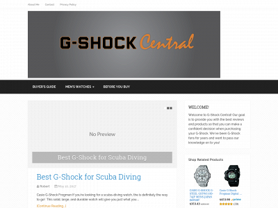 gshockcentral.com snapshot