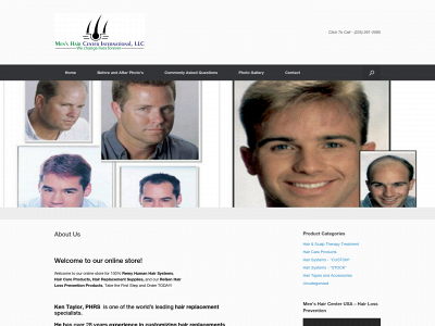 menshaircenter.com snapshot