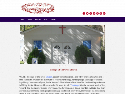 messageofthecrosschurch.org snapshot