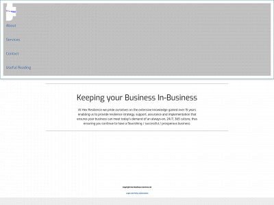 hexresilience.com snapshot