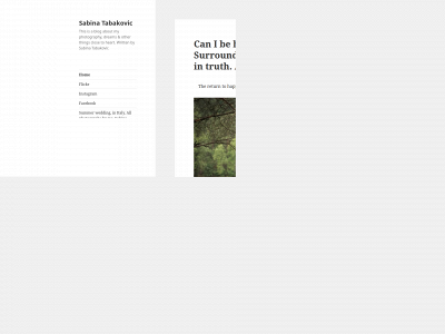 sabinatabakovic.com snapshot