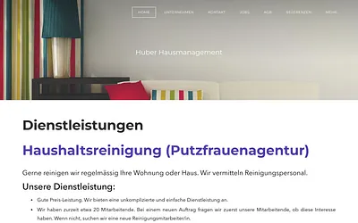 huber-hausmanagement.ch snapshot