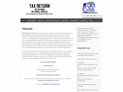 1communityservices.com snapshot