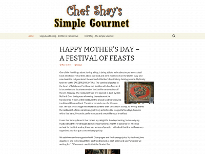 shaysimplegourmet.com snapshot
