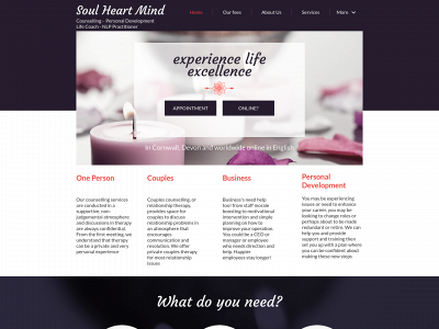 soul-heart-mind.com snapshot