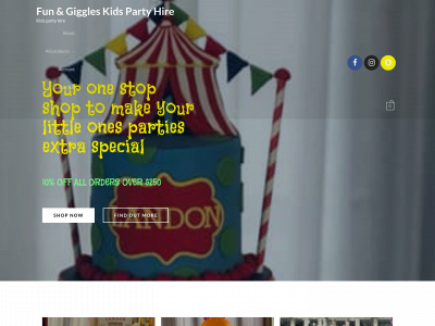 funandgiggleskidspartyhire.com snapshot