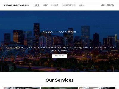 www.hideoutinvestigations.com snapshot