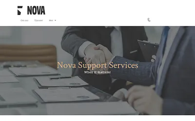 novasupport.se snapshot